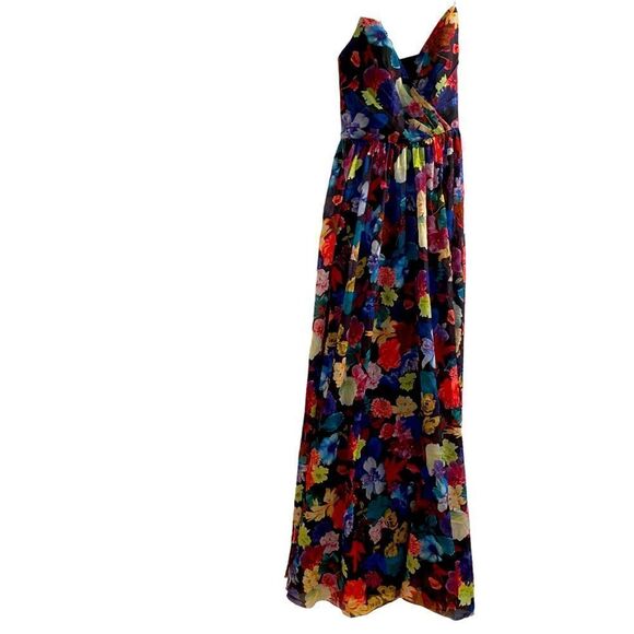 Love by Theia Floral Corset Princess Dress Size 12 - Picture 5 of 8